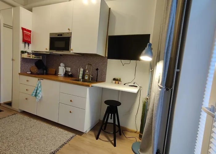 Mikrohub45 - Taeismoebleeritud Ja Koigi Mugavustega Soodne Stuudiokorter شقة *